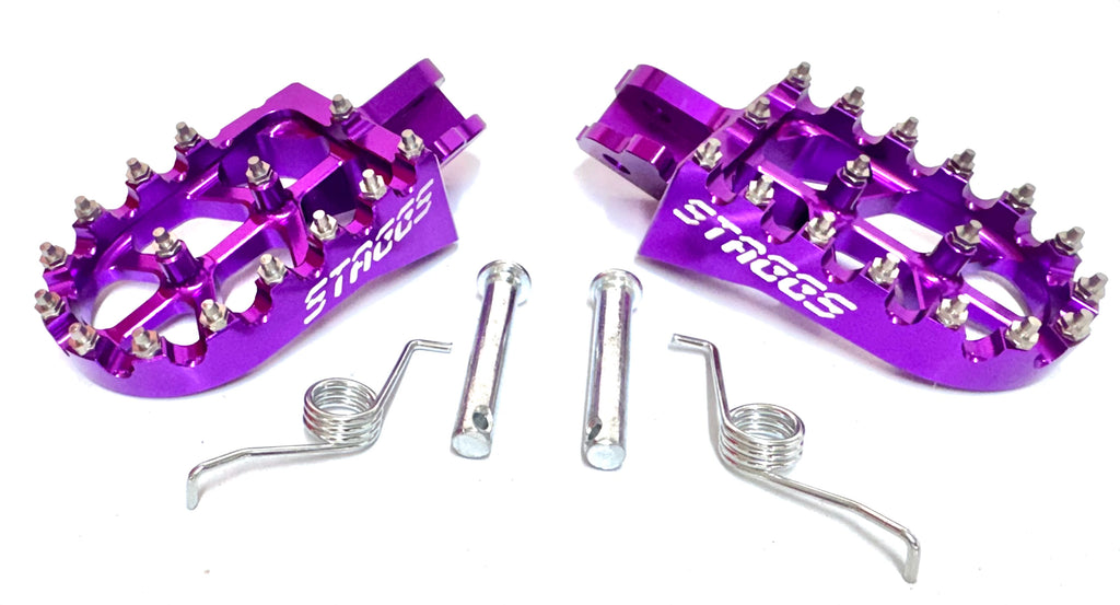 Staggs Racing Engraved logo Peg sets