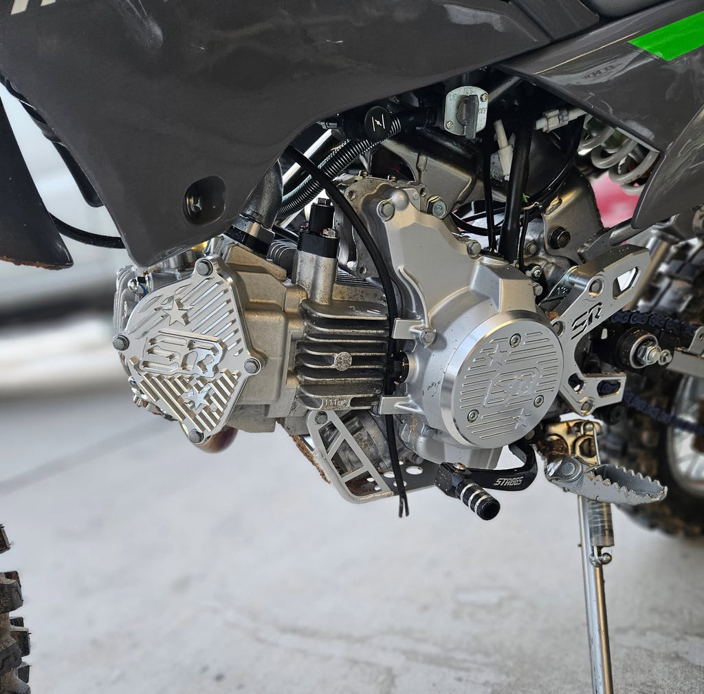 KLX110 STAGGS RACING BILLET ENGINE DRESS UP KIT