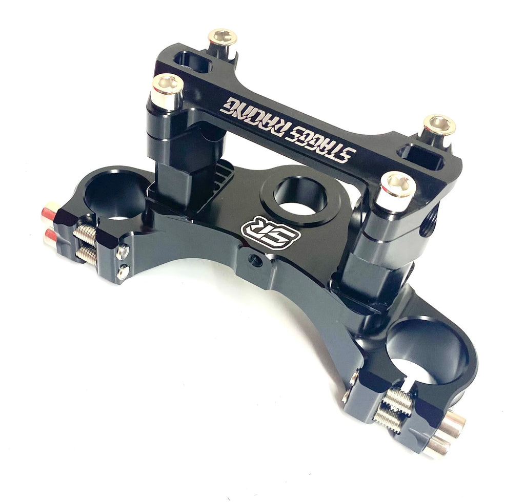 Staggs Racing billet upper triple clamp
