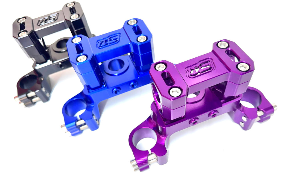 SR billet TTR110 triple clamp