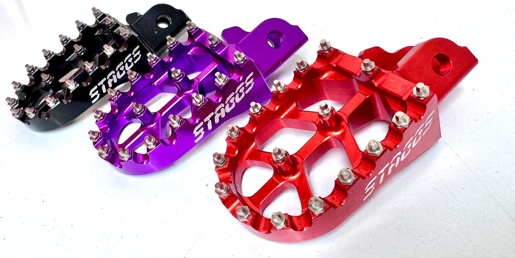 Staggs Racing Engraved logo Peg sets