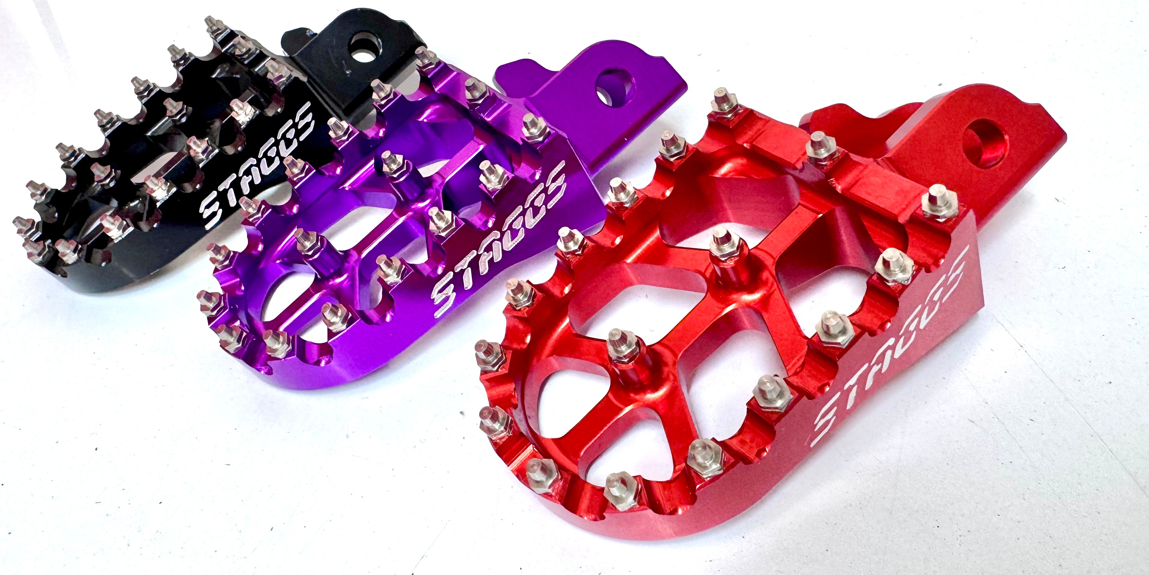 Staggs Racing Engraved logo Peg sets