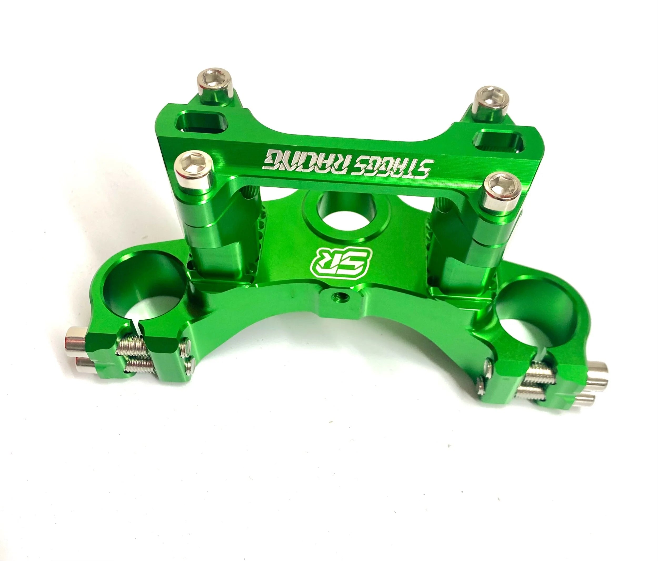 Staggs Racing billet upper triple clamp