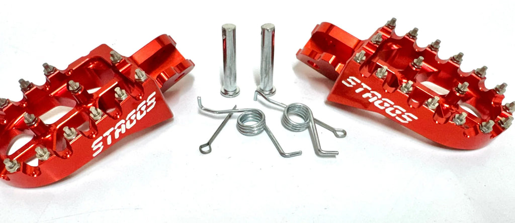 Staggs Racing Engraved logo Peg sets