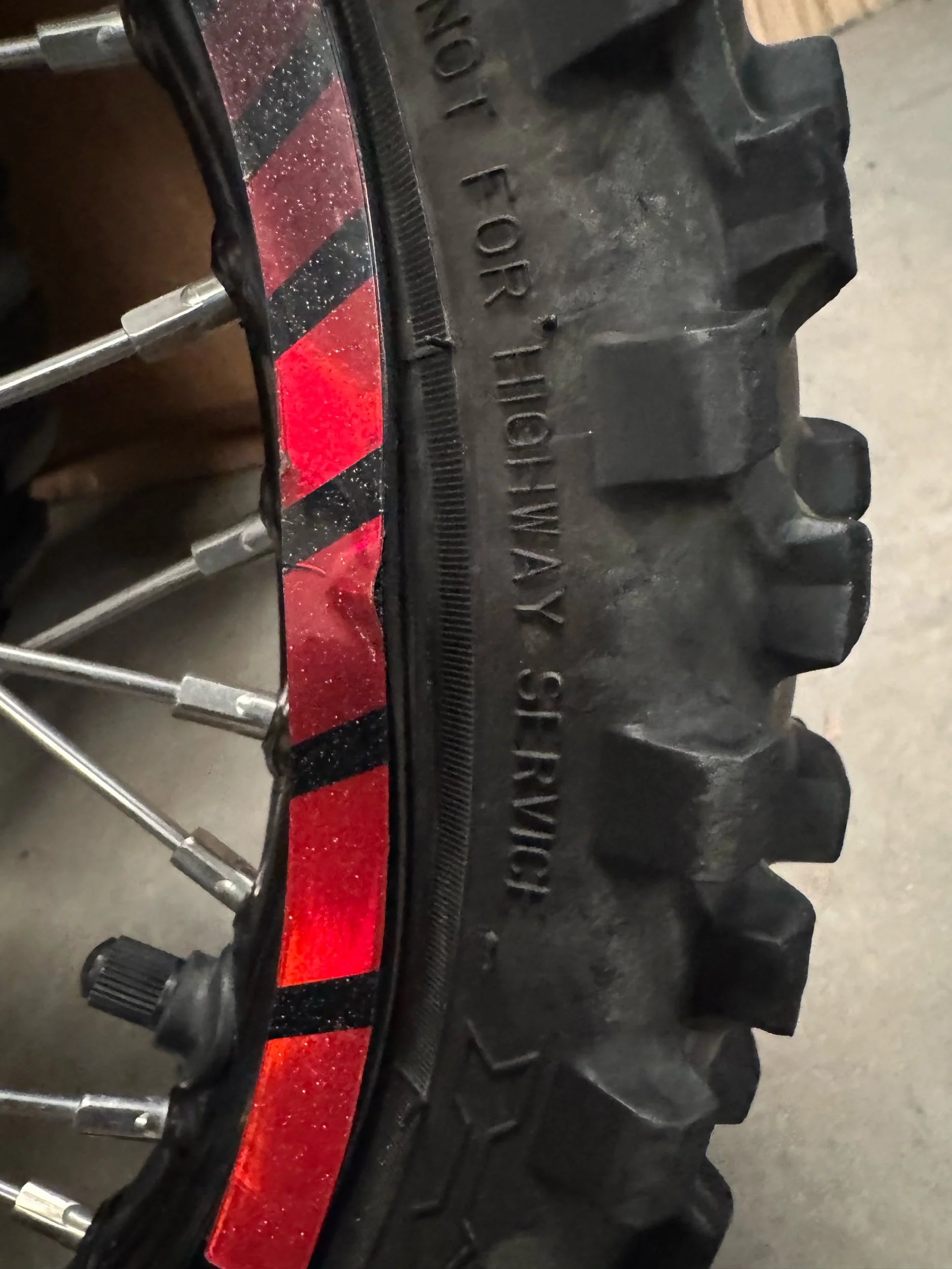 CRF110 complete wheels used