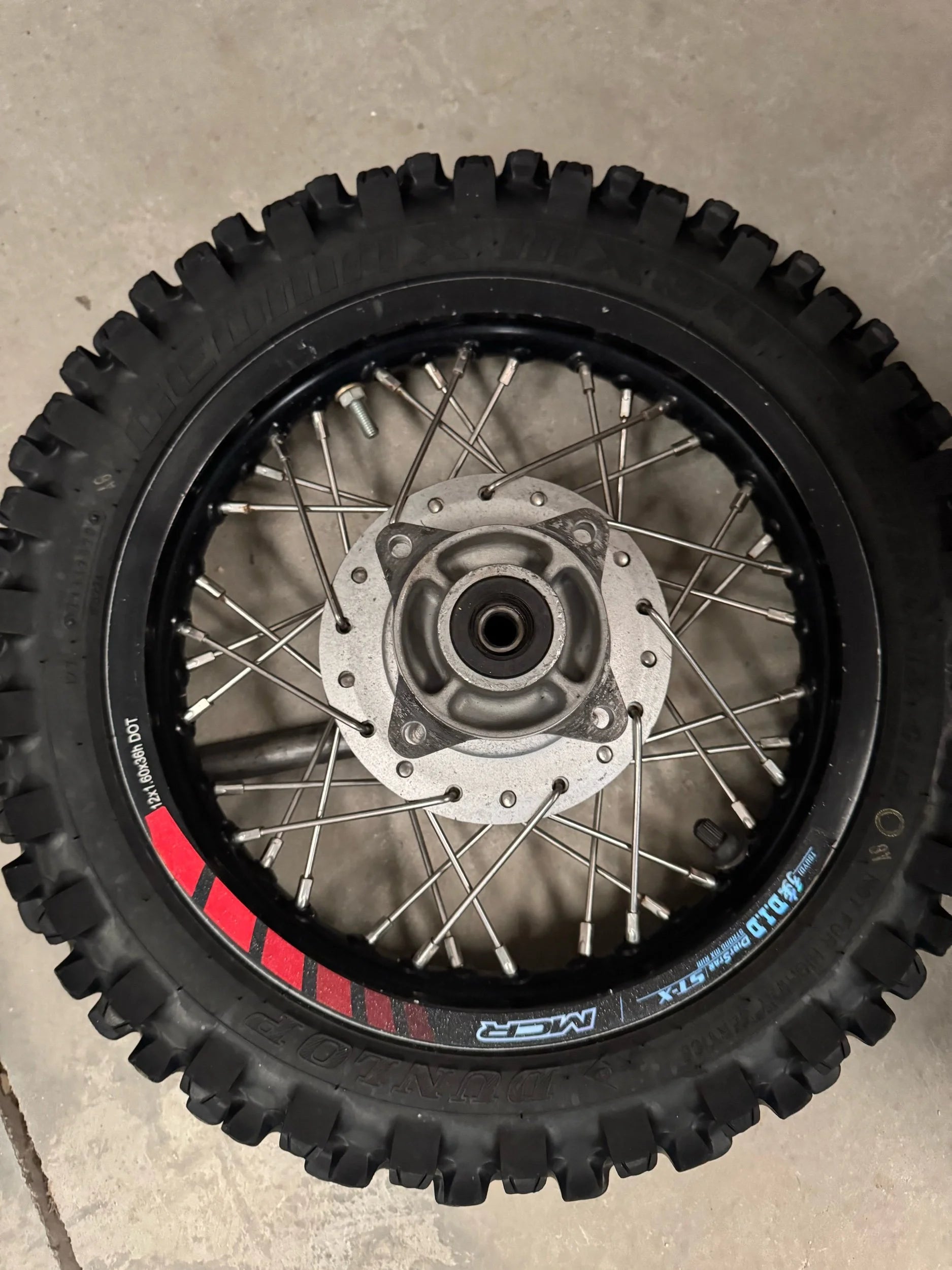 CRF110 complete wheels used