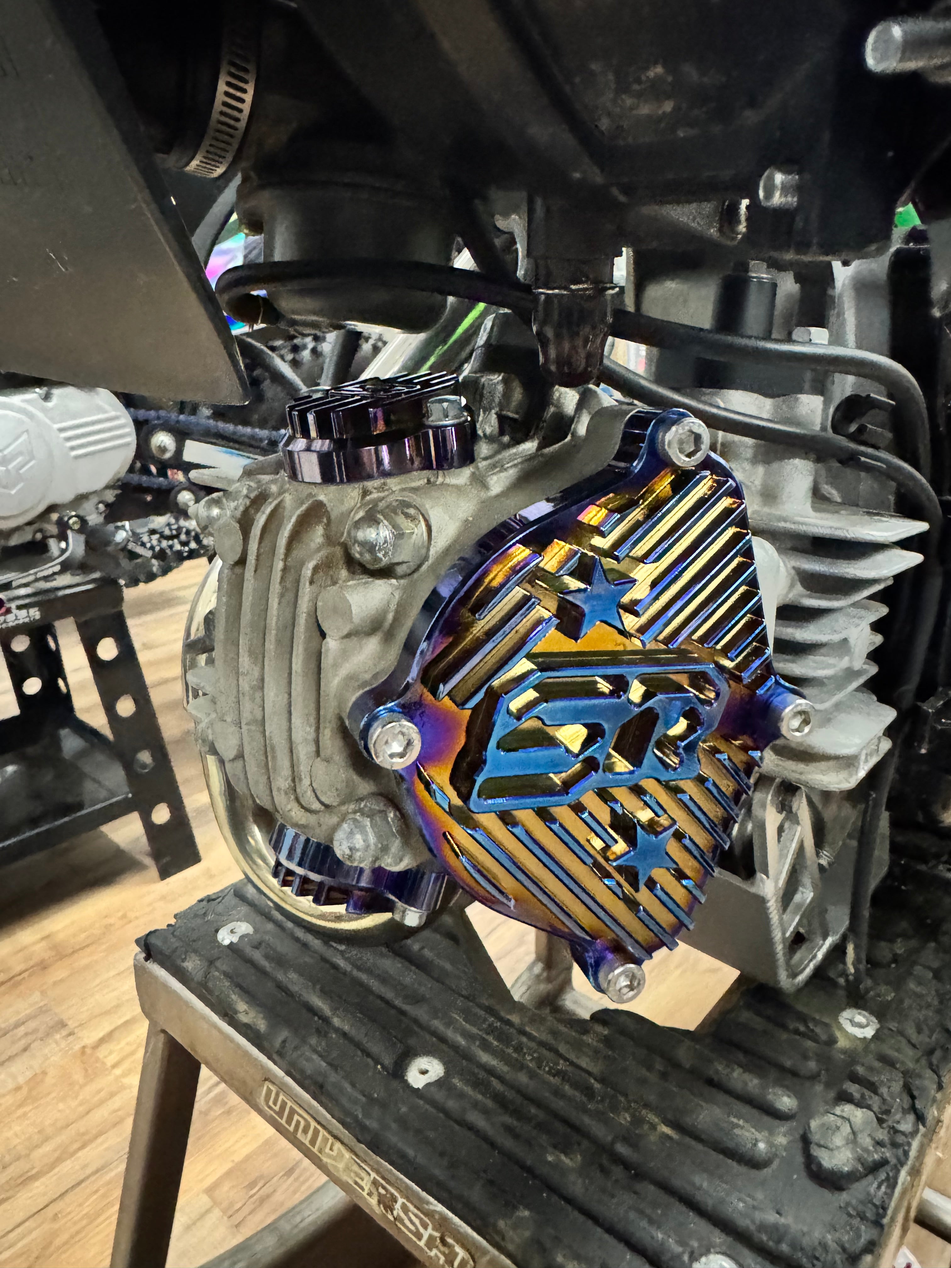 KLX110 STAGGS RACING BILLET ENGINE DRESS UP KIT