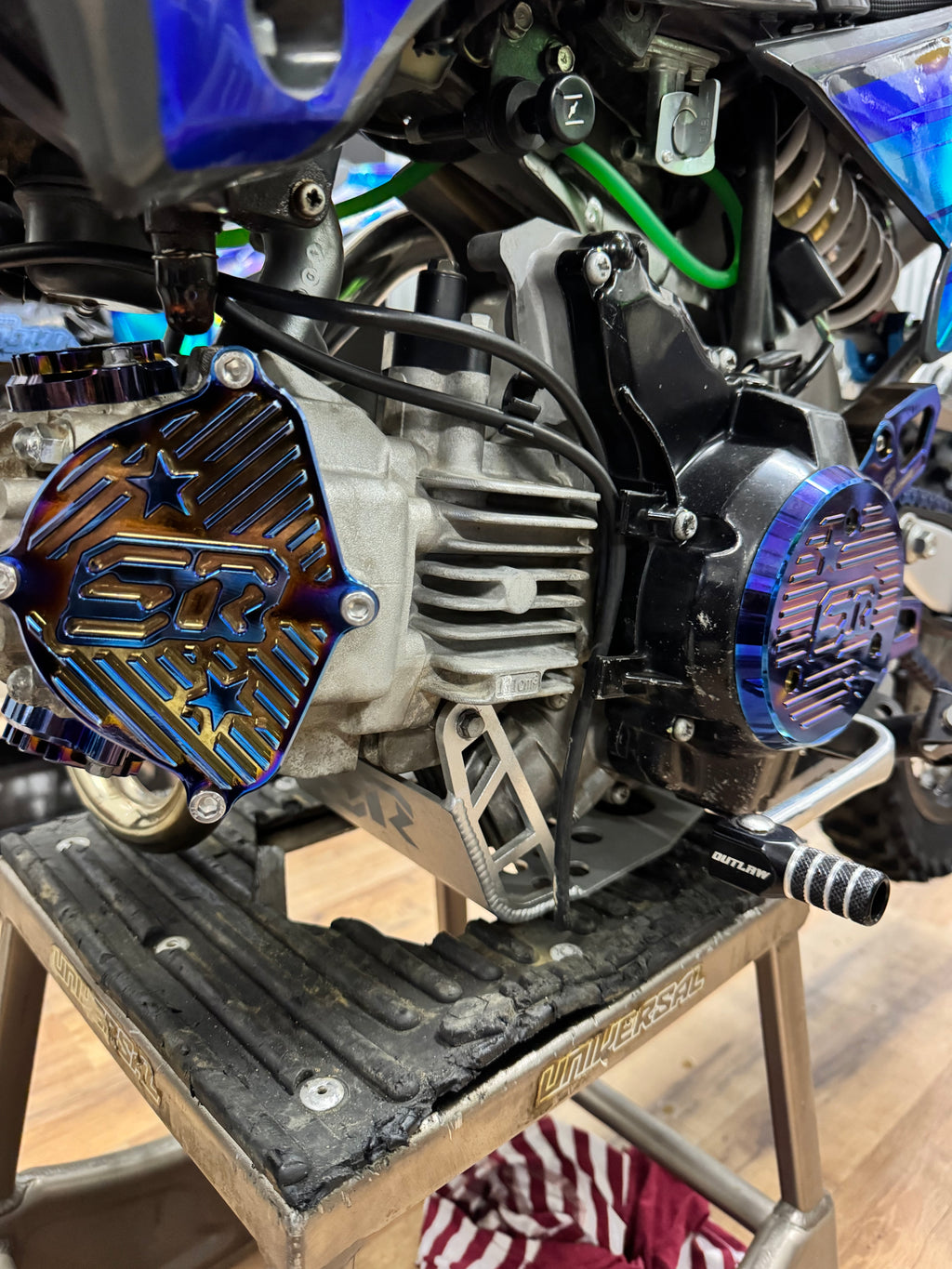 KLX110 STAGGS RACING BILLET ENGINE DRESS UP KIT