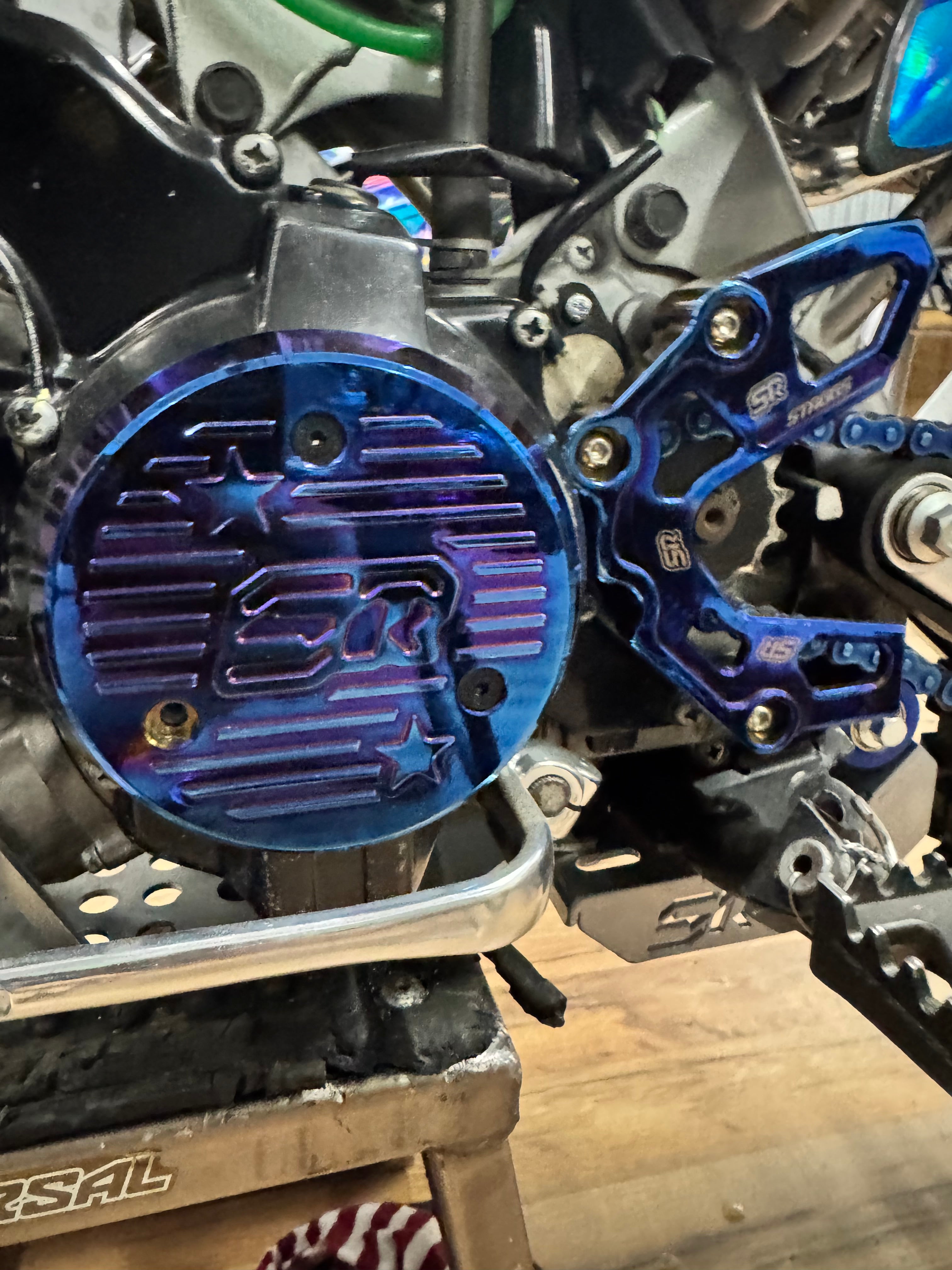 KLX110 STAGGS RACING BILLET ENGINE DRESS UP KIT