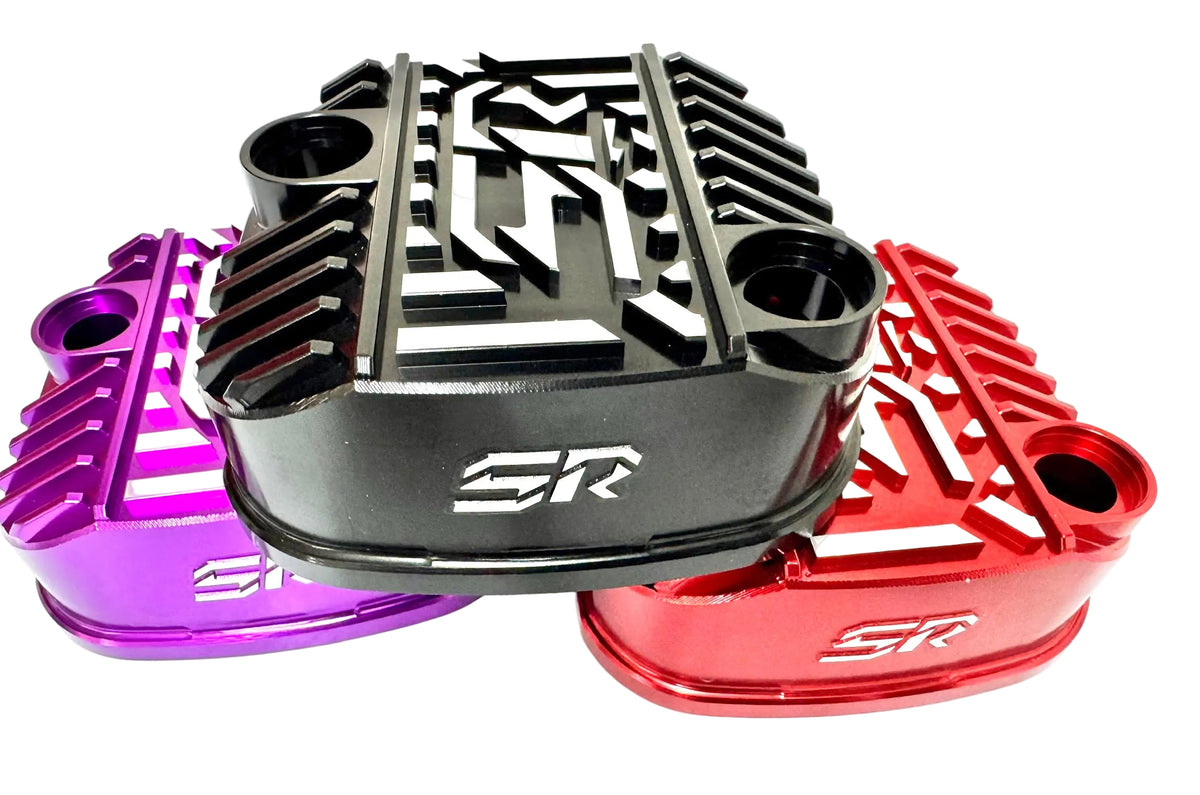 Staggs SR Honda CRF110 Billet Valve covers with breather vent